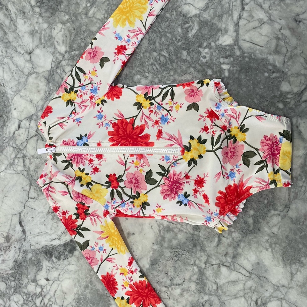Floral baby swimsuit